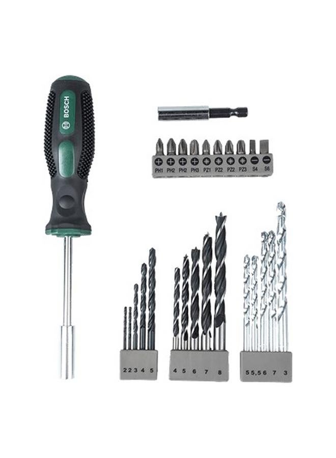 بوش طقم مفكات ومثقاب مكون من 27 قطعة متعدد الألوان JE2 607 017 201 - Image 2