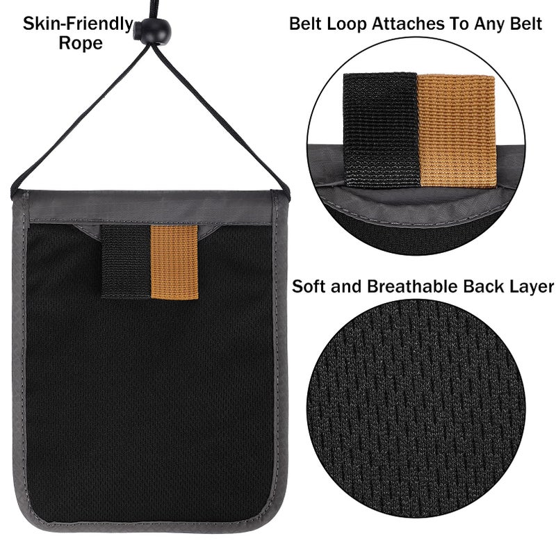 KEAFOLS Travel Pouch Neck Wallet Family Passport Holder Organizer Case with RFID Blocking - Image 5