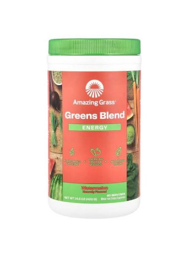 Amazing Grass, Greens Blend, Energy, Watermelon 420 g - Image 1