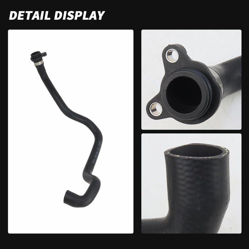 water coolant hose thermostat front engine 2002-2015 For Bmw E82 E88 128i E90 E91 325i 325xi 328i 328i xDrive 328xi, 330i, 330xi, Z4, Replacement # 11537545890 - Image 5