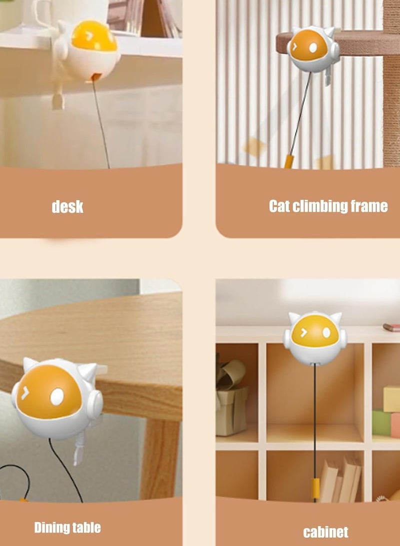 MAOGEDA Self-Moving Cat Toy with Fluffy Ball, Automatic Random Motion for Indoor Cats, No Installation Needed, Battery Operated (2 AAA Required) - Image 4