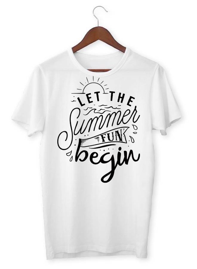 LIT Mens Soft T Shirt Printed Let The Summer Fun - Image 1