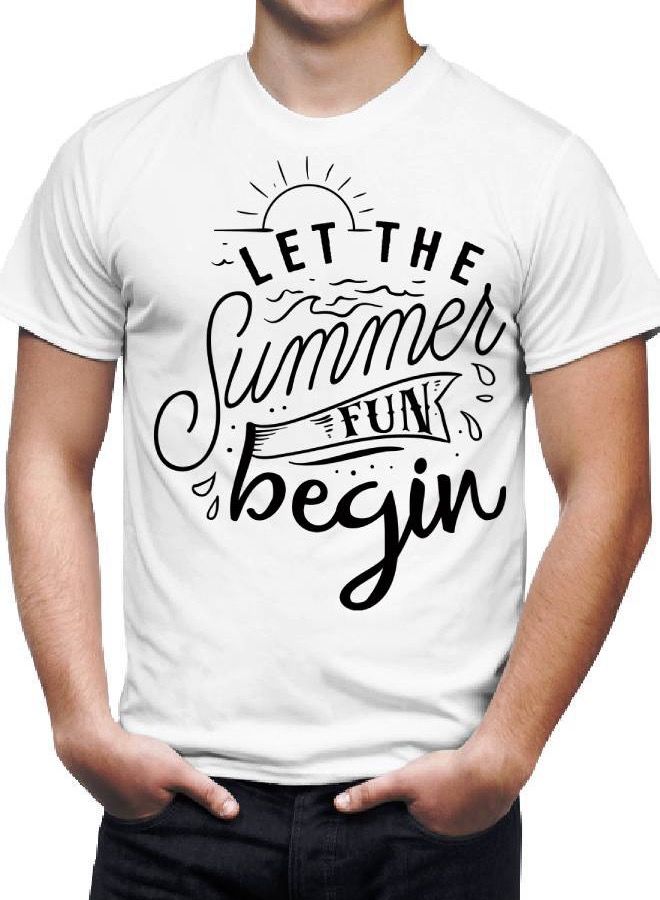 LIT Mens Soft T Shirt Printed Let The Summer Fun - Image 2