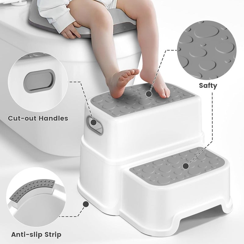 waqif 2Step Ladder eavy Duty MultiFunctional Indoor Use Extendable Compact Stepladder NonSlip Footrest for Squatting Bed Side Foot Step Stool with Anti Slippery Rubber Coating Top - Image 4