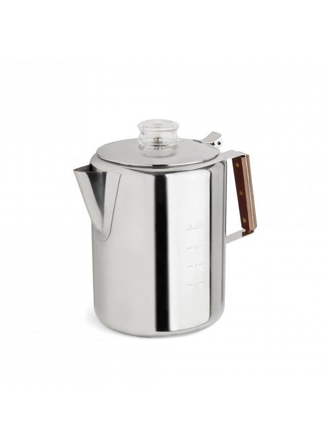 Tops 55705 Rapid Brew Stovetop Coffee Percolator, Stainless Steel, 2-12 Cup - pzsku/ZC729A1175AF6C859935CZ/45/_/1728459078/4af78827-a104-400d-a6c2-3bfdd8946ab0