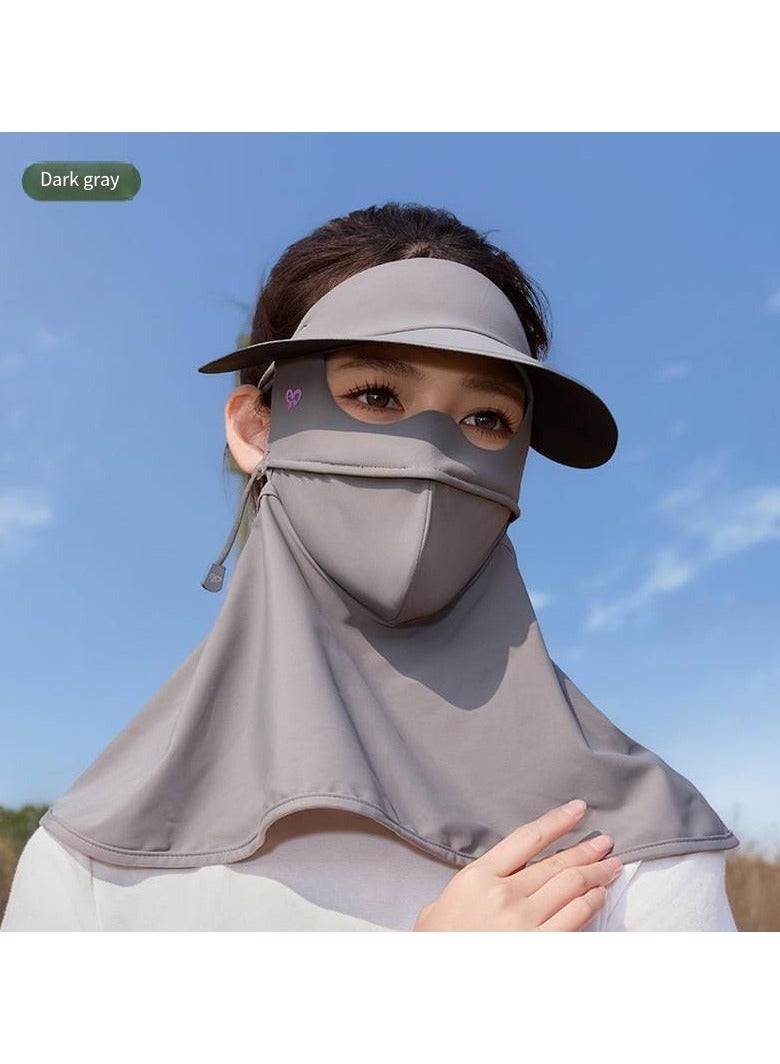 general Lce Silk Sun Protection Mask Face Cover Full Face Neck Outdoor Sunshade UV Protection