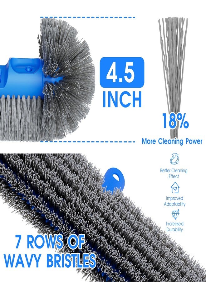 TidyMister 3-in-1 Pool Cleaning Kit Full Set - 18in Rounded End Pool Brush & Ergonomic Pool Vacuum Head with Wheels& Pool Nylon Net Fine Mesh for Above Ground In-ground Pools, Spas, Hot Tubs - Image 5