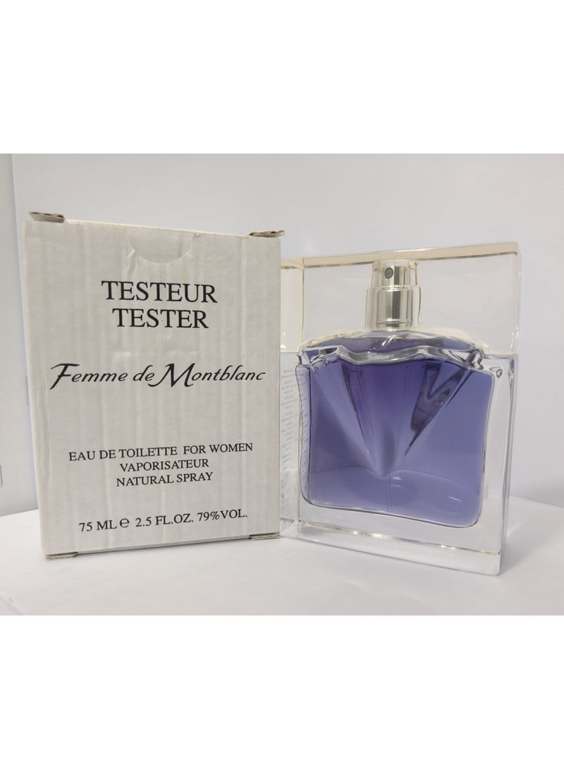 MONTBLANC Femme De Montblanc EDT TESTER 75ml - Image 1