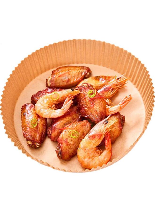 Suncojia ورق قلاية الهواء من صنكوجيا، 16 سم، 50 قطعة، ورق دائري لامتصاص الزيت للشواء، والشواء، وخبز الكعك، وصينية الخبز - Image 1