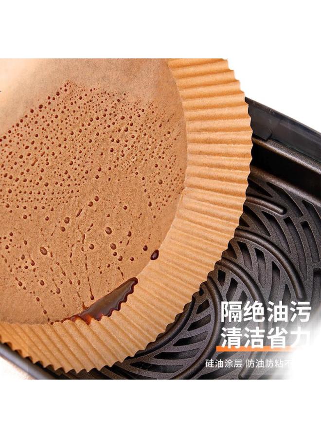 Suncojia ورق قلاية الهواء من صنكوجيا، 16 سم، 50 قطعة، ورق دائري لامتصاص الزيت للشواء، والشواء، وخبز الكعك، وصينية الخبز - Image 3