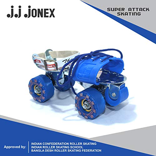 Jonex JJ JONEX Super Attack with Brake Adjustable Quad Roller Skates Suitable for Age Group 6-15 Years Old (MYC) - Image 4