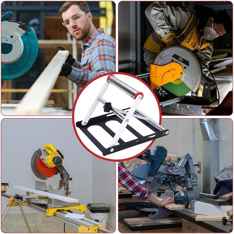 Adjustable Height Metal Rye Stand Cutting Machine Support Frame Stable Workbench - Image 5