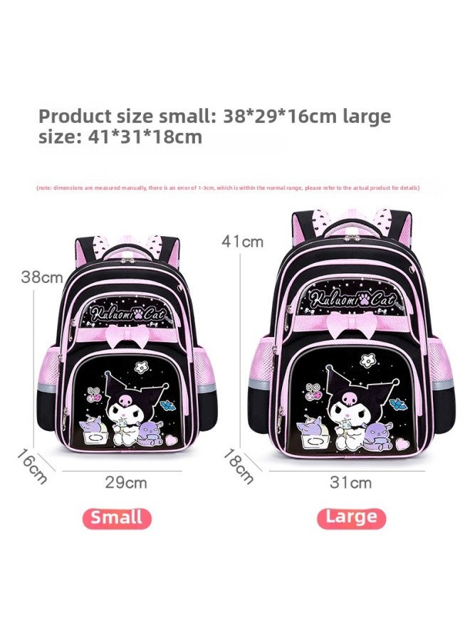 Kuromi Schoolbag Primary School Girl 1-3 Grade 6 One To Three Children Sanrio Schools Bags-Color:Pink-melody ] - Image 4