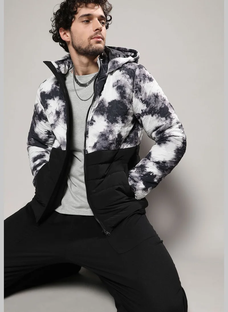 Campus Sutra Stylish Color block Jacket
