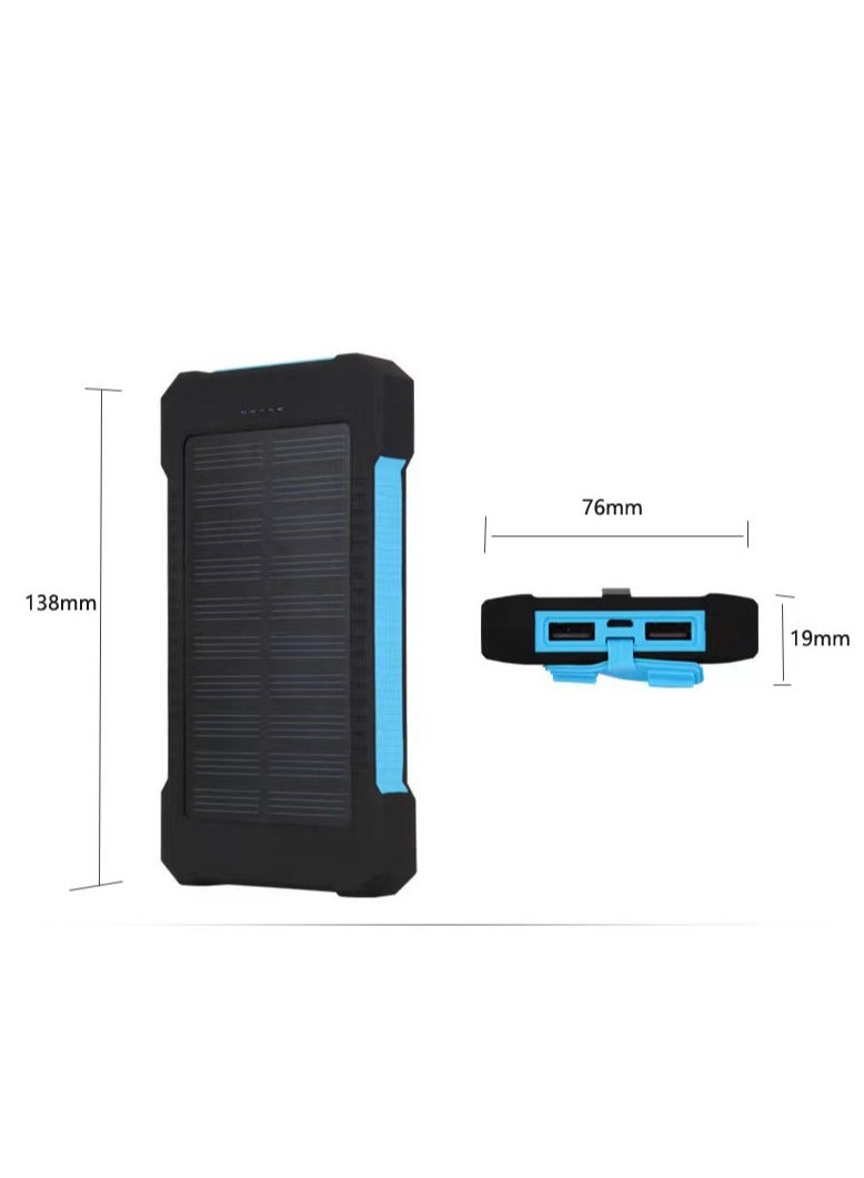 general Solar Power Bank 20000mAh, Solar Charger Portable with 2 USB Ports,  Compatible with iPhone, Samsung  USB Devices - Image 4