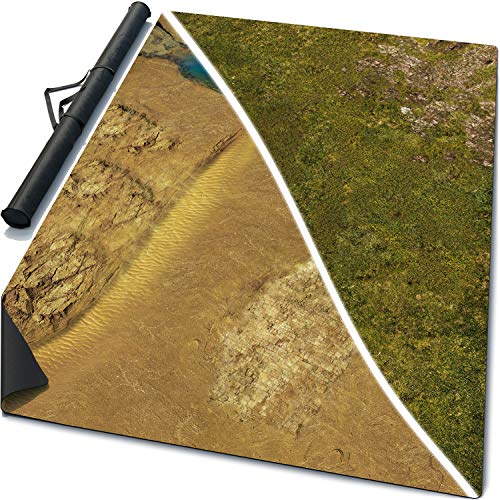 Warzone Studio 6 x 4 DoubleSided Rubber Battle Mat Deserted Heart Homeland Bag - Image 1