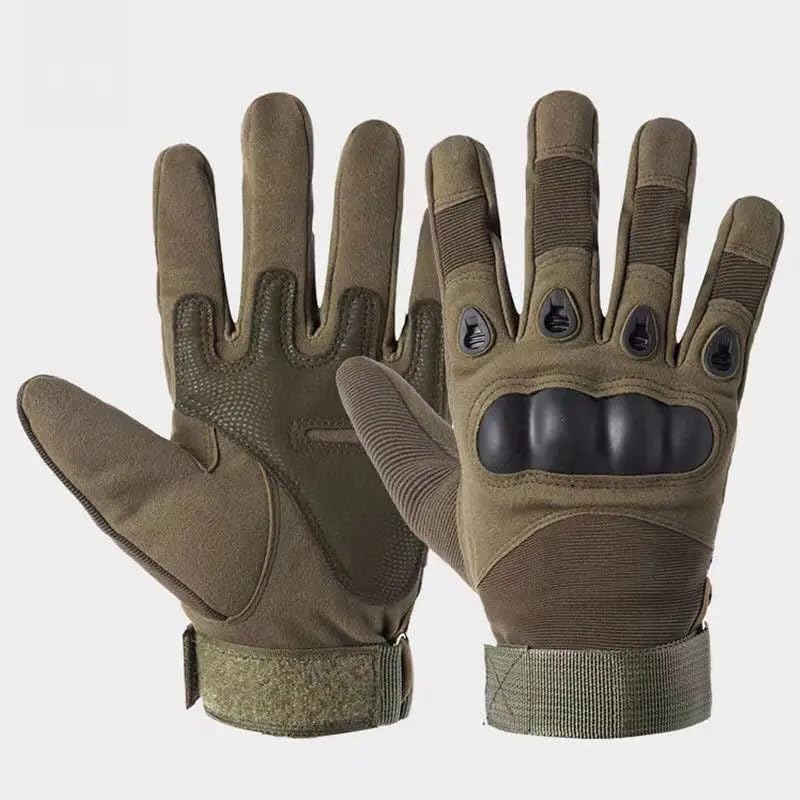 ketmart Nylon Tactical Full Finger Gloves for Sports, Hard Knuckle,Hiking,Cyclling,Travelling,Camping,Outdoor,Boxing, Motorcycle Riding and Winter use Arm Shooting Gym Glove (Color-Green) - Image 5