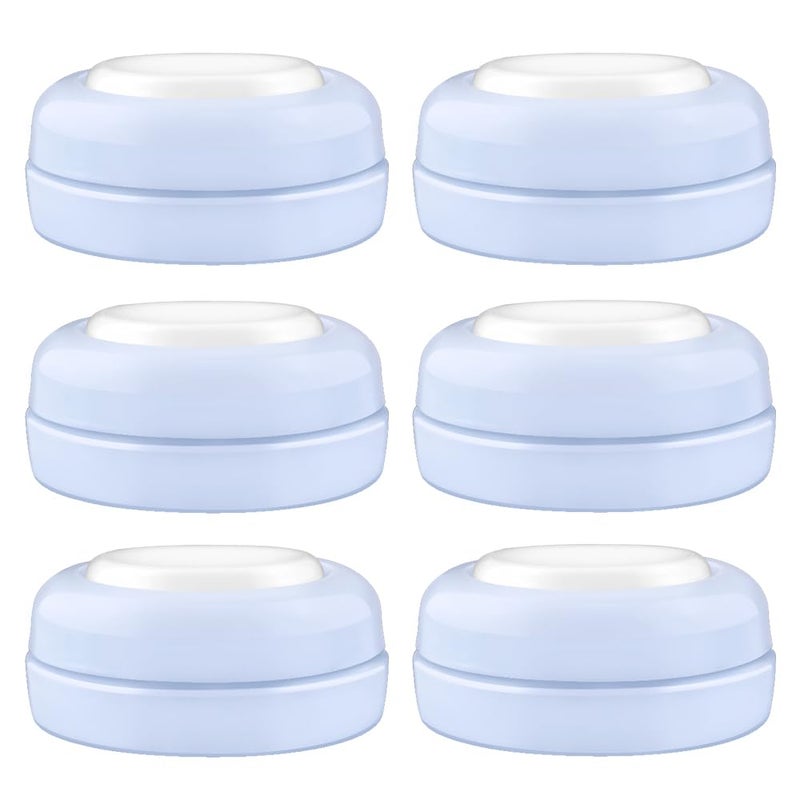 Maymom Screw Lids Aka Travel Caps with Rewritable Sealing Disc Compatible with Avent Bottle Maymom Wide Mouth Bottles Cap Replace Avent Natural Bottle Sealing Ring and Sealing Disc 6pcs Blue