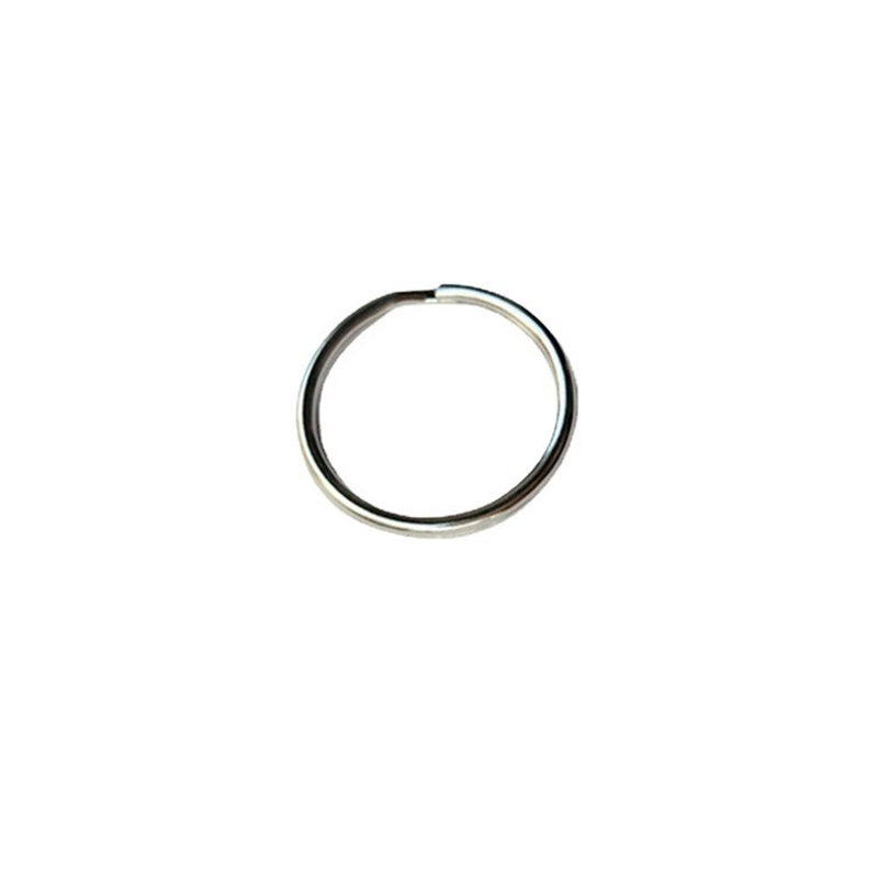 Stainless Steel Key Ring, 20mm Flat Split Ring Metal Circle Loop, DIY Keychain Connector Accessories for Car Key Chain Craft Decoration - Image 1