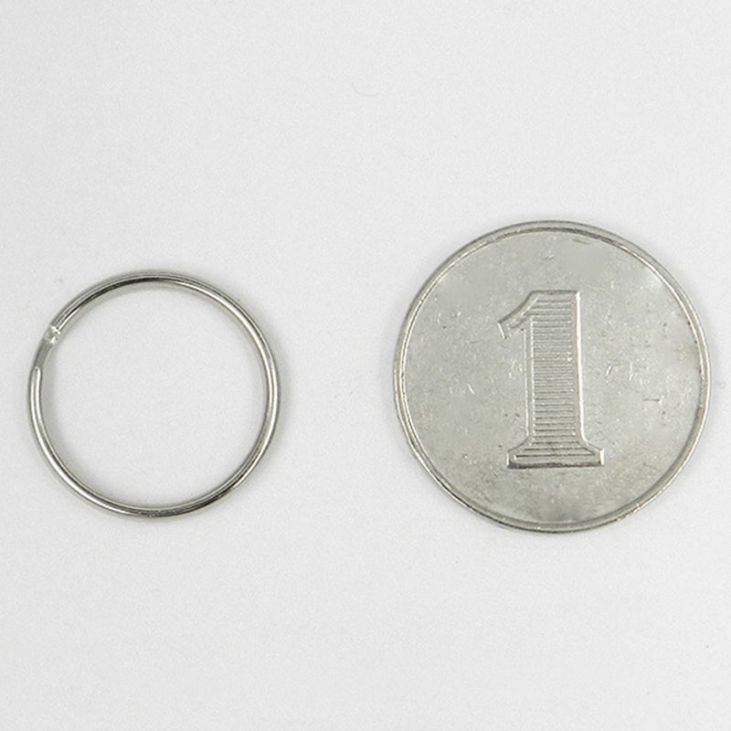 Stainless Steel Key Ring, 20mm Flat Split Ring Metal Circle Loop, DIY Keychain Connector Accessories for Car Key Chain Craft Decoration - Image 2