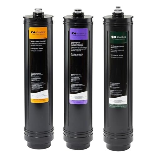 KINETICO مجموعة 3 خراطيش أنظمة كينيتكو K5 رقم الجزء 9461 بنفسجي 9306 برتقالي 12752 أخضر RO