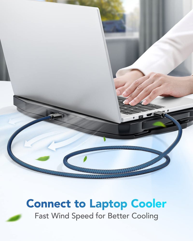 اند توبو كابل USB 3.0 من ذكر إلى ذكر (نوع A) بطول 1.65 قدم، كابل USB 3.0 مزدوج الطرفين متوافق مع أغلفة القرص الصلب ومشغل DVD ومبرد الكمبيوتر المحمول - أزرق - Image 5