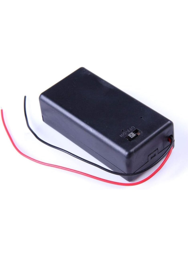 (1 Pc) Battery Holder Box Case With Wires | DIY Power Supply (9V) - Image 4