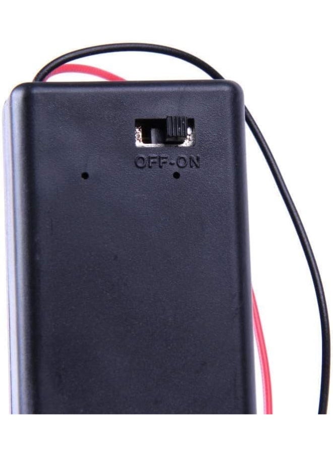 (1 Pc) Battery Holder Box Case With Wires | DIY Power Supply (9V) - Image 3