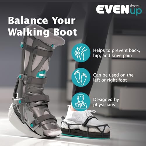 EVENup - Shoe Lift for Walking Boot I Adult Size Medium I Shoe Balancer for Use with Fracture Boots or Leg Length Discrepancy I 3 Adjustable Heights for Gait Improvement I Shoe Leveler, Shoe Riser - Image 4