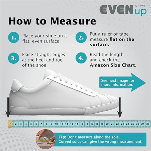 EVENup - Shoe Lift for Walking Boot I Adult Size Medium I Shoe Balancer for Use with Fracture Boots or Leg Length Discrepancy I 3 Adjustable Heights for Gait Improvement I Shoe Leveler, Shoe Riser - Image 2