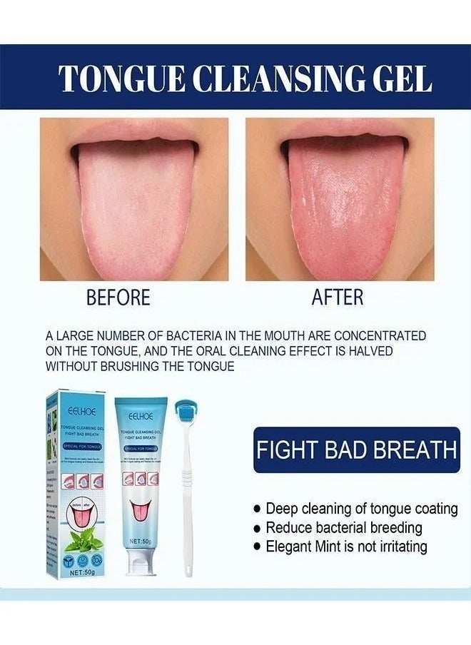EELHOE Tongue Cleansing Gel Fight Bad Breath Special For Tongue  - Image 2