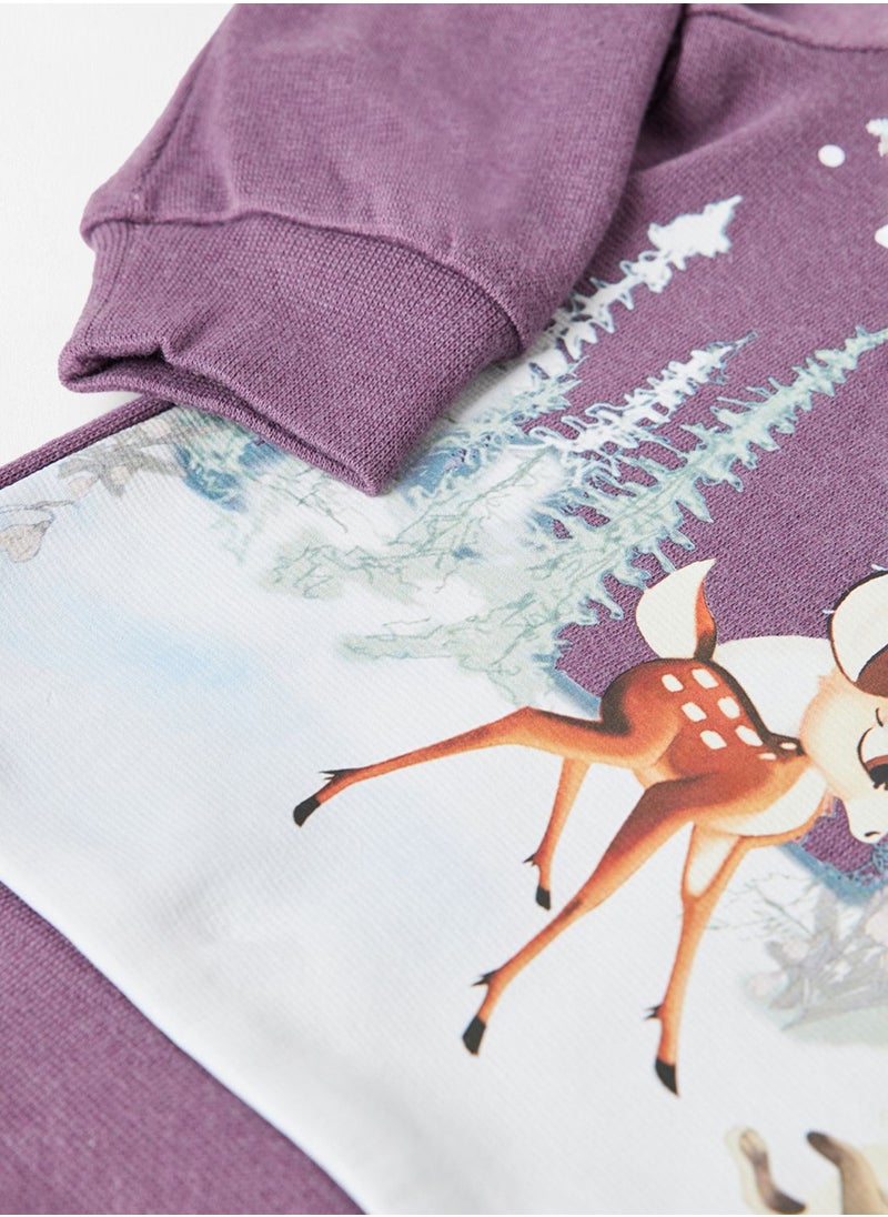 NAME IT - Kids Bambi Long Sleeve Sweatshirt - Image 1