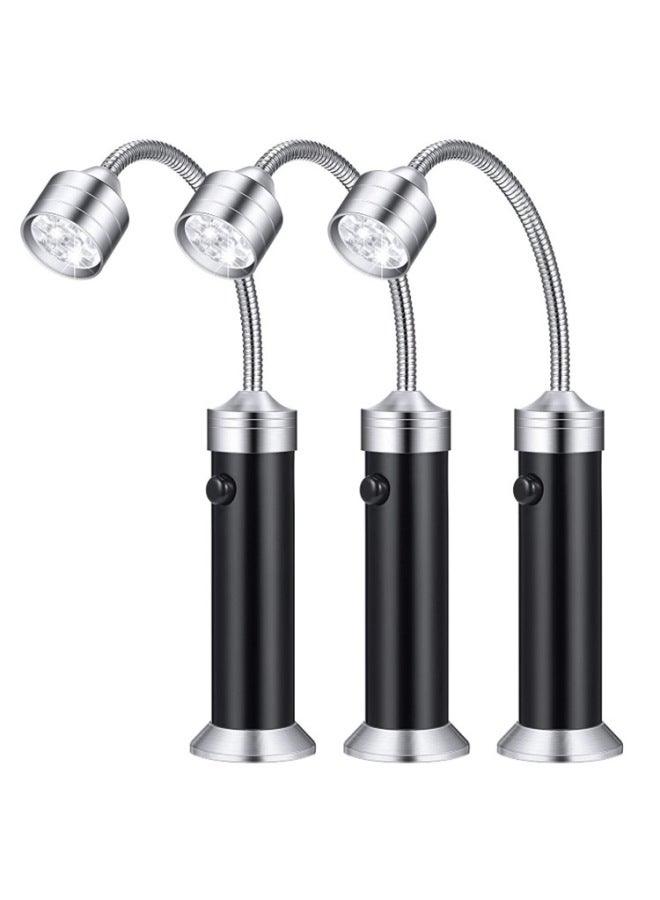 مصباح يدوي LED للتخييم في الهواء الطلق، ضوء شواء، 9 مصابيح LED، خرطوم عنق الإوزة، مجموعة شفط مغناطيسية 