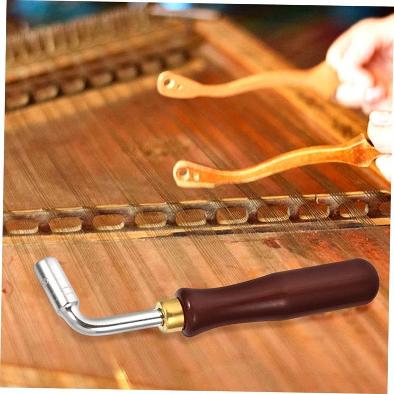 Totority 2pcs Dulcimer Tuning Wrenches Ergonomic Design Piano Tuner Spanner Tool for Precise of Dulcimer Tuning Lightweight and Compact Accessories for Easy - Image 4
