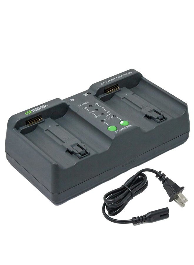 Wasabi Power Dual Battery Charger with Adapter for Nikon EN-EL18, EN-EL18a, EN-EL18b, EN-EL18c, MH-26, MH-26aAK Canon LP-E4, LP-E4N, LP-E19 - Image 1