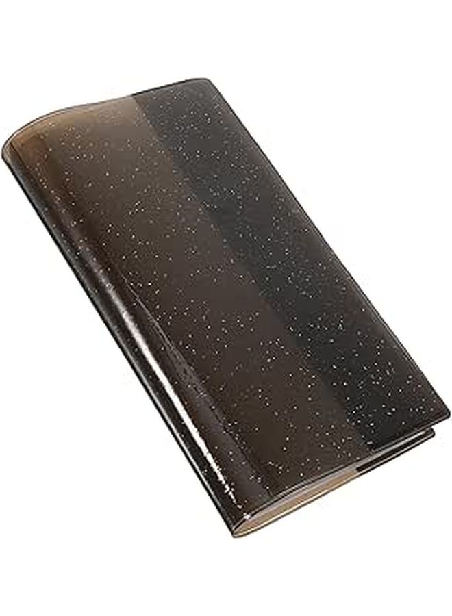 Movie Tickets Collector and Business Card Holder Album 84 Pocket Large Capacity Black Jelly Photo Organizer for Concert Lovers Home Storage - Image 1