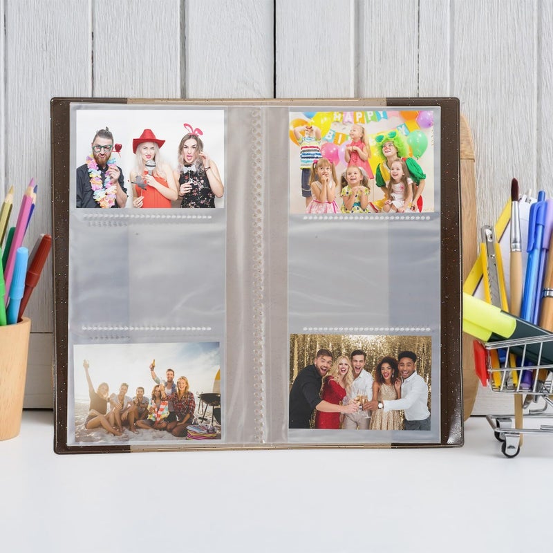 Movie Tickets Collector and Business Card Holder Album 84 Pocket Large Capacity Black Jelly Photo Organizer for Concert Lovers Home Storage - Image 5