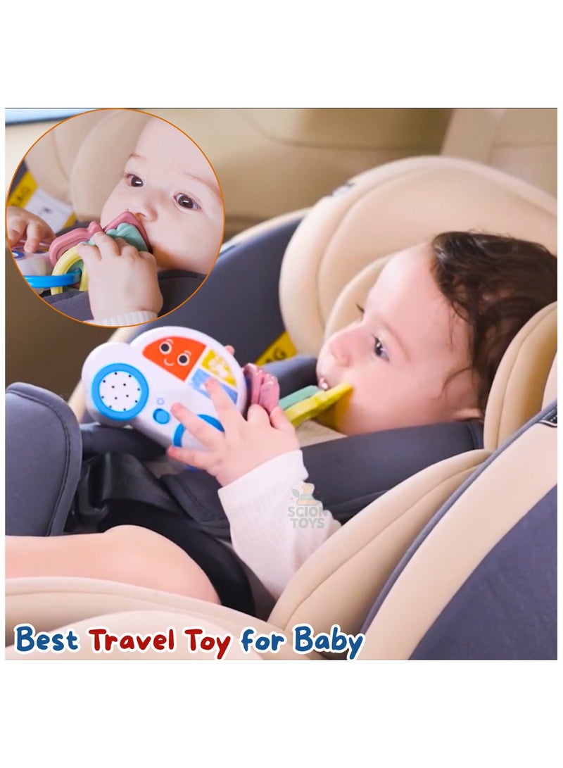 ألعاب سيون لعبة عضاضة موسيقية على شكل سيارة للأطفال من عمر 6 إلى 12 شهرًا | لعبة أطفال خالية من مادة BPA مع ألحان وأصوات | سفر آمن، تعلم حسي وتطور سمعي | هدية للأولاد والبنات بعمر سنة واحدة في الإمارات العربية المتحدة - Image 4
