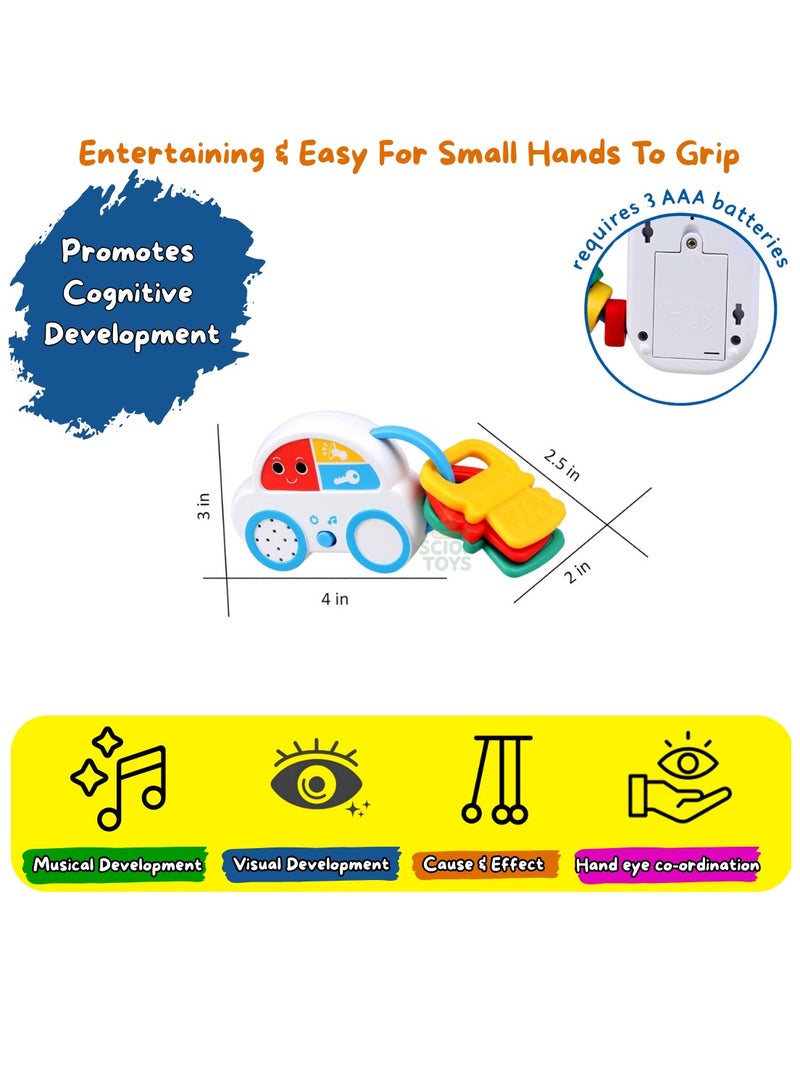 ألعاب سيون لعبة عضاضة موسيقية على شكل سيارة للأطفال من عمر 6 إلى 12 شهرًا | لعبة أطفال خالية من مادة BPA مع ألحان وأصوات | سفر آمن، تعلم حسي وتطور سمعي | هدية للأولاد والبنات بعمر سنة واحدة في الإمارات العربية المتحدة - Image 5