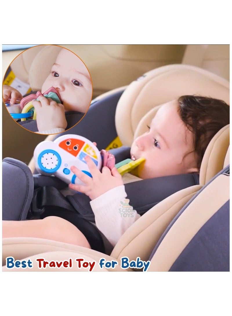 Scion Toys Baby Musical Car Teether Toy for Baby Toddler 6-12-18 Months | BPA-Free Infant Toy with Melodies & Sounds | Safe Travel, Sensory Learning & Auditory Development | Gift for 1 Year Old Boys & Girls UAE - Image 5