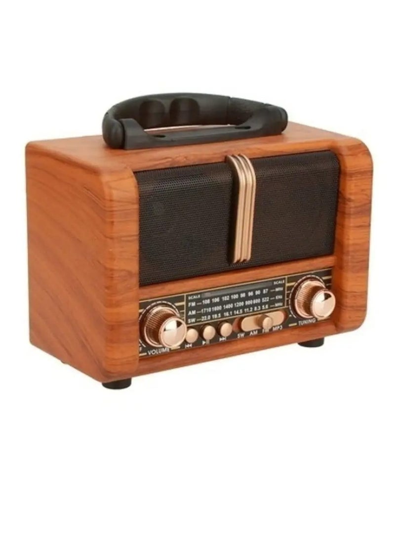 NNS Radio NS-8107BT Wireless Rechargeable Radio Fm Classsic Multicolour - Image 2