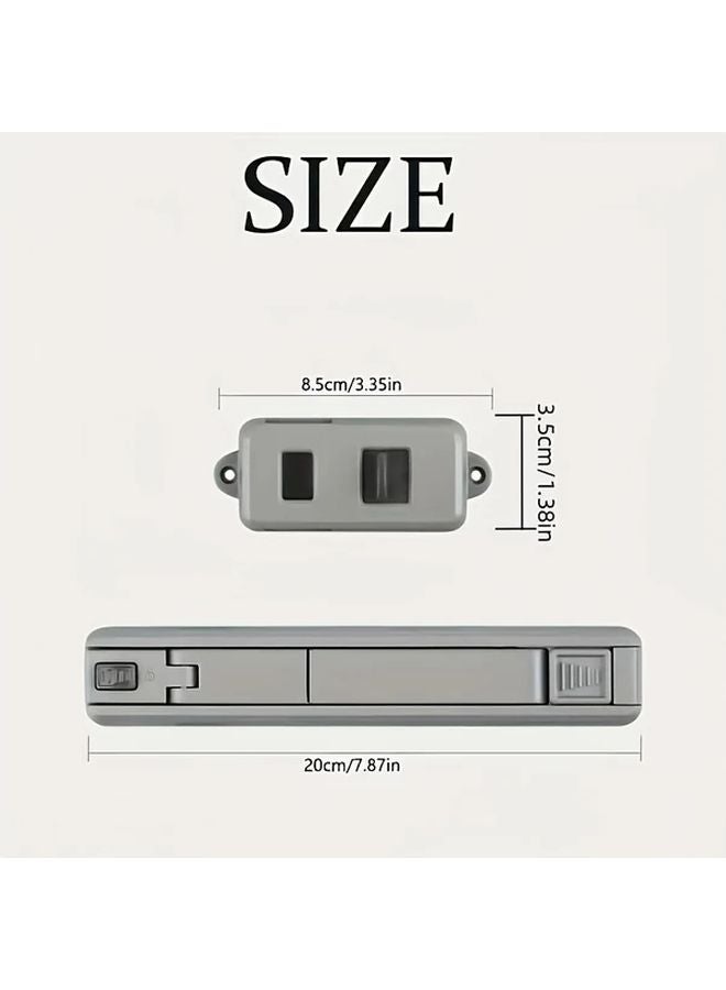 1pc No Drill Window Lock Security Device Indoor Outdoor High Rise Restrictor - Image 4