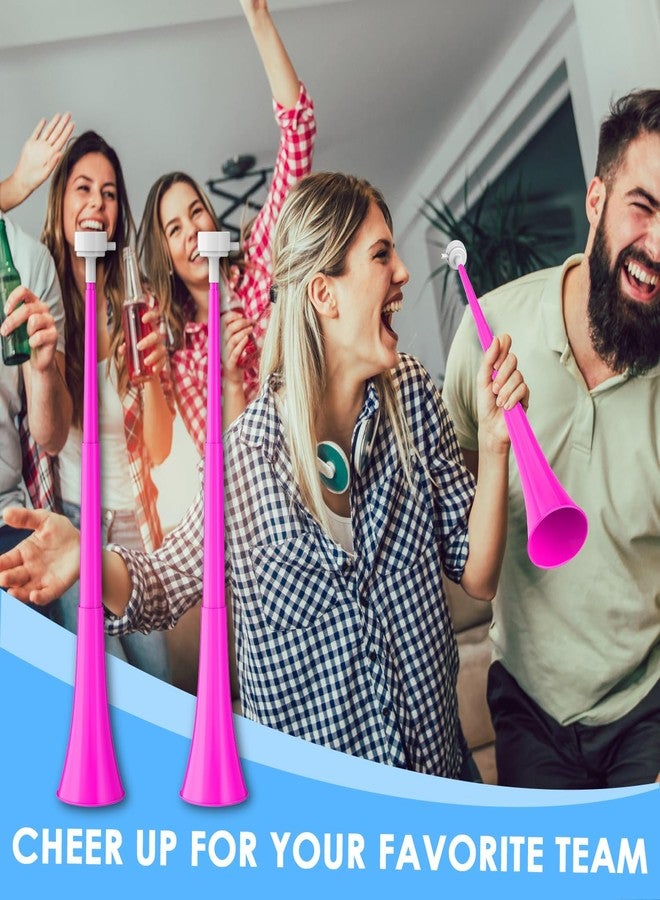 Qidoe Stadium Horn Vuvuzelas Soccer Noisemakers Collapsible Blow Trumpet Horns Noise Maker Loud Sound Handheld Sports Horn Noisemaker for Sports Events Graduation Games Party Supplies Favors Accessories - Image 2