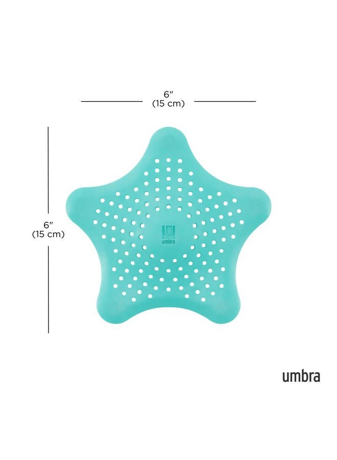 UMBRA Starfish Drain Cover/Hair Catcher, Surf Blue - Image 3