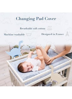Moro Moro Soft & Breathable Changing Pad Cover – 100% Cotton  - Image 4