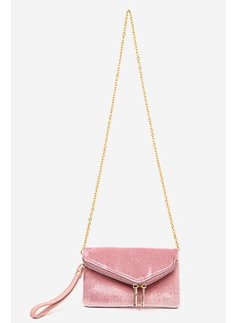 Women Velvet Cross Body Bag 19 L x 12 H x 1 W cm, Pink - pzsku/ZC72AE544238A29204740Z/45/_/1732780858/3c5eeb50-a8bf-4634-9198-9de31181595d