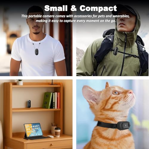 LaView 4K Mini Body Camera 128GB - Action Body Cam with Audio & Video- Thumb Hands Free Waterproof Recording Wearable Cameras - POV Worn Portable Personal Camcorder (Thumb Camera) - Image 2