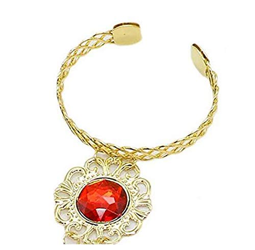 Fodattm 1 Pair 2PCS Belly Dance Gypsy Indian Egyptian Gold Bracelet with Finger Nails for Costume Women Fashion Hand Chain Halloween Costume - Image 5