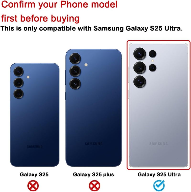 Perzework استبدال زجاج خلفي لجهاز سامسونج جالاكسي S25 ألترا 6.9 بوصة مع مجموعة أدوات الإصلاح (تيتانيوم فضي أزرق) - Image 2