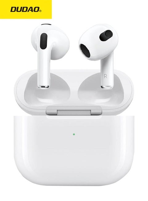 سماعات أذن لاسلكية U4S TWS بتقنية بلوتوث 5.3 داخل الأذن مع تحكم باللمس وصوت HiFi وشحن Type-C – أبيض